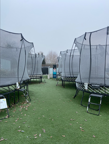 Springless trampolines