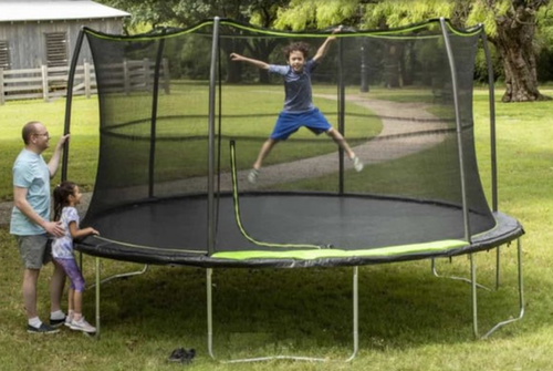 Traditional spring based trampoline