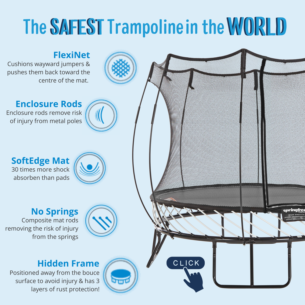 Springfree safest trampoline in the world