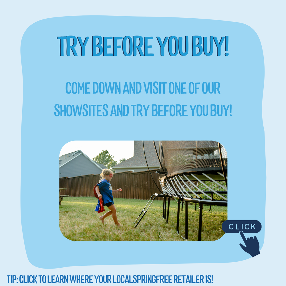 Springfree Trampoline try before you buy