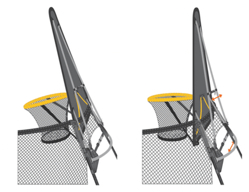 Trampoline basketball hoop accessory installation 'how to'