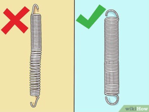 Traditional trampoline springs