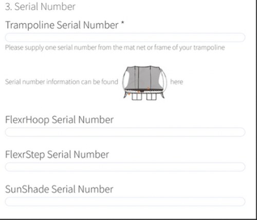 Warranty registration